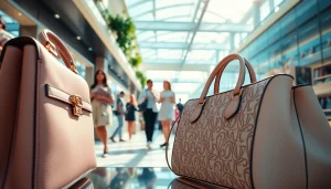 레플리카쇼핑몰의 고급스러운 핸드백을 선보이는 패션 장면