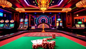 Experience the thrill of casino mm88 with a vibrant baccarat table, shimmering chips, and an exciting casino atmosphere.
