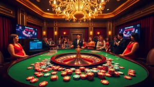 Découvrez l'excitation du meilleur casino en ligne 2026 avec des jetons de poker vibrants et une table de roulette luxueuse.